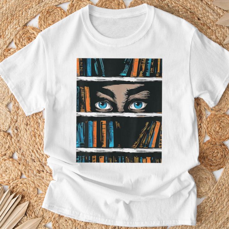 ブックガールアートアイズグラフィック Tシャツ 高齢者への贈り物