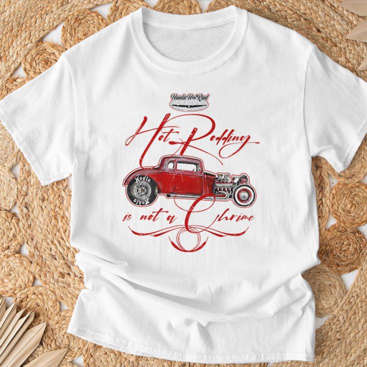 ホットロッド ホットロッド ハイボーイ T-バケツ ロッカリー 1930年代 ピンストライプ Tシャツ 高齢者への贈り物