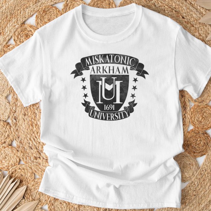 ミスカトニック大学 Arkam 1691 クトゥルフ Tシャツ 高齢者への贈り物
