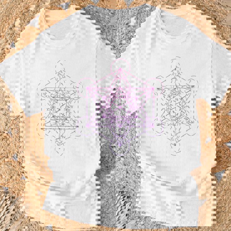 メタトロンキューブ 神聖幾何学 Tシャツ 高齢者への贈り物