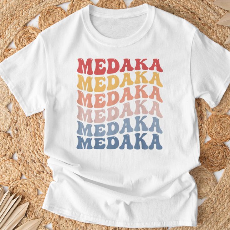 メダカ グルーヴィーレトロフィッシュ Tシャツ 高齢者への贈り物