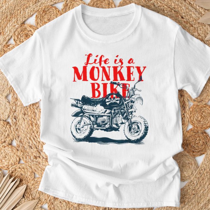 モンキーバイクバイク Tシャツ 高齢者への贈り物