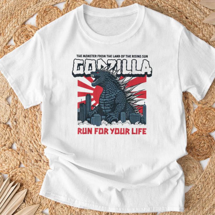 モンスター – ゴジラ：必死の逃亡 Tシャツ 高齢者への贈り物