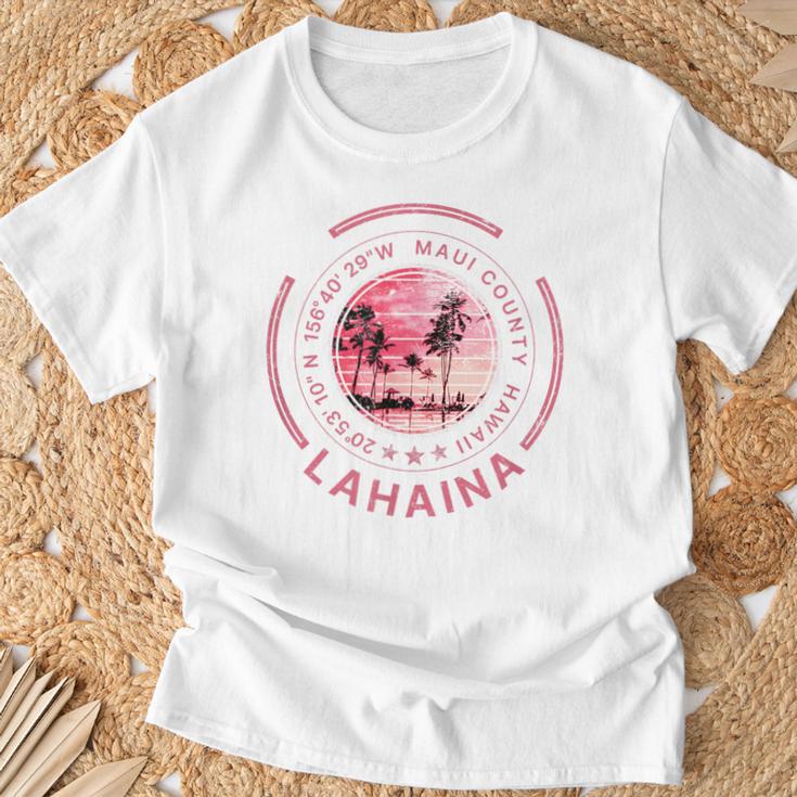 ラハイナ ハワイ マウイ レトロ ハワイアン Tシャツ 高齢者への贈り物