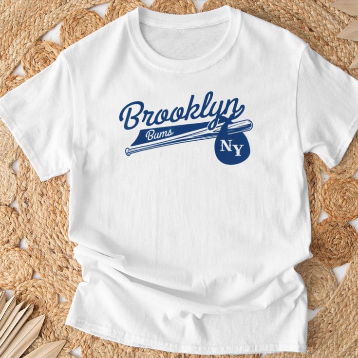 レトロ ブルックリン バムス ニューヨーク 野球 エベッツ フィールド Tシャツ 高齢者への贈り物