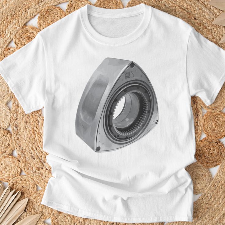 ロータリー13bエンジンローター Tシャツ 高齢者への贈り物