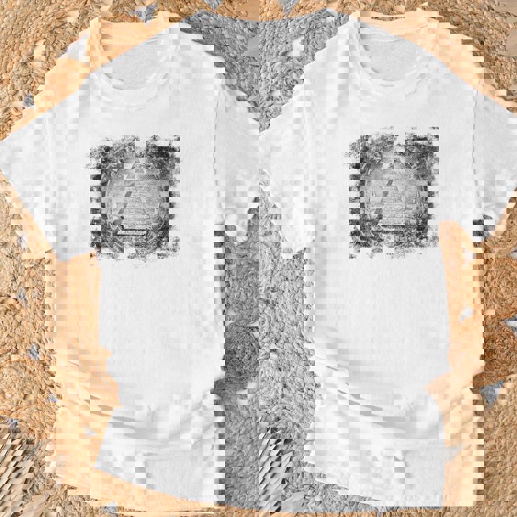 ヴィンテージ イルミナティ オールシーイング アイ ダラー フリーメイソン Tシャツ 高齢者への贈り物