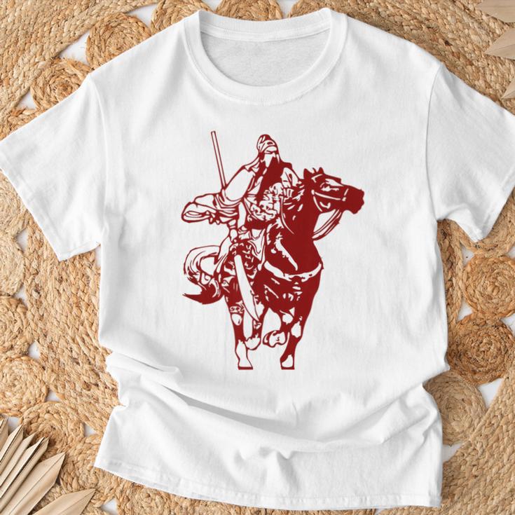 中国三国志将 関羽 関雲昌 Tシャツ 高齢者への贈り物