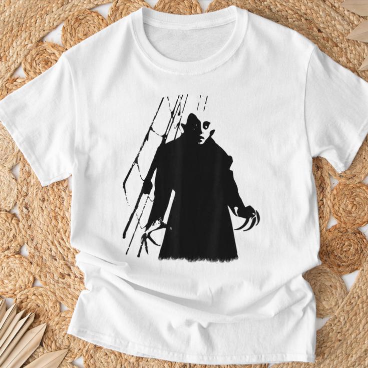 吸血鬼古典ホラー映画吸血サイレント映画ampireilent Film Classic Horror Movie Tシャツ 高齢者への贈り物