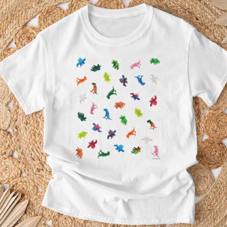 恐竜 Dinosaur パターン Tシャツ 高齢者への贈り物
