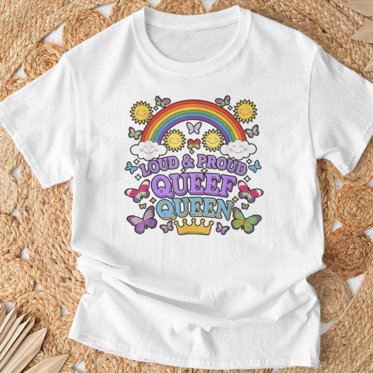 恥ずかしいクィーフ クイーン キューフィング 不適切なおなら キューフィング Tシャツ 高齢者への贈り物