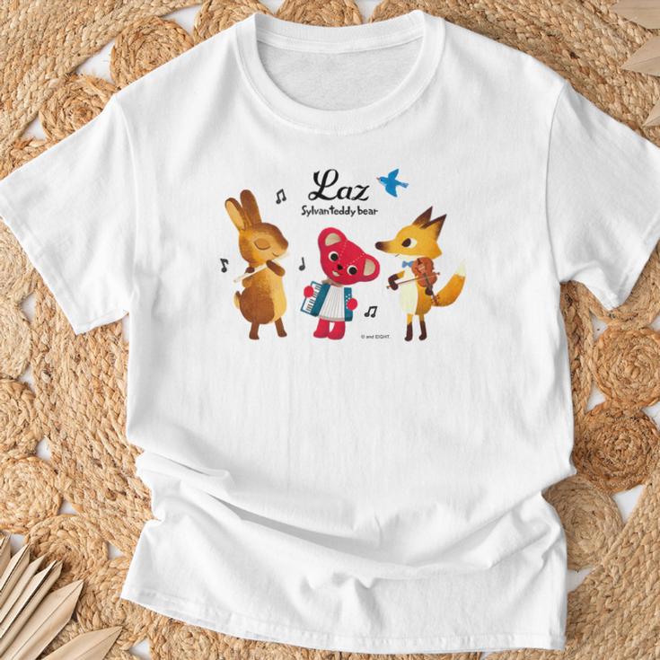森のぬいぐるみラズ 森の音楽隊 Tシャツ 高齢者への贈り物