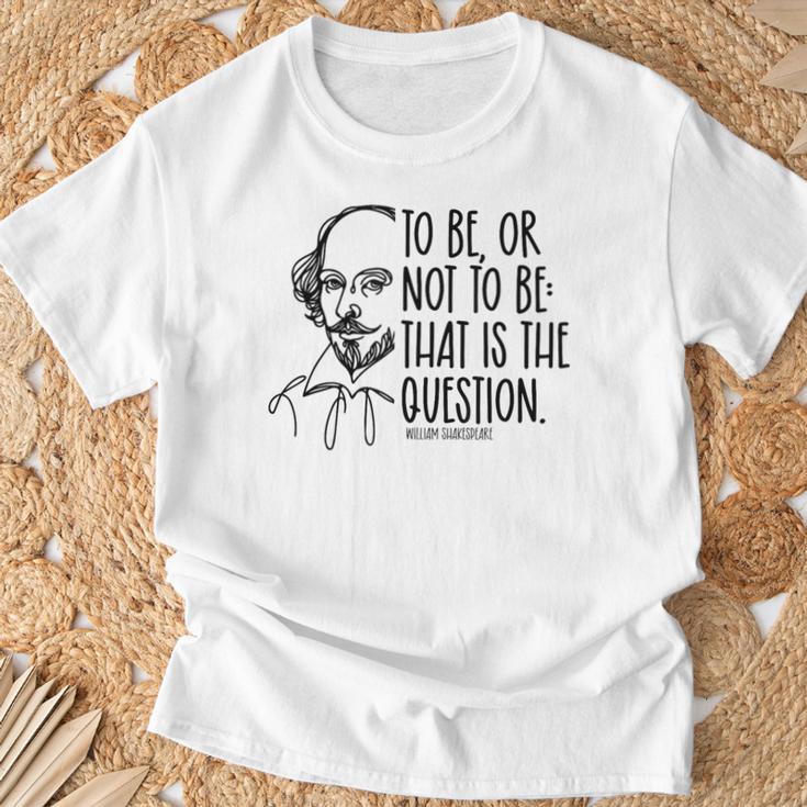 楽しいウィリアム・シェイクスピアの引用、読者への文学愛 Tシャツ 高齢者への贈り物