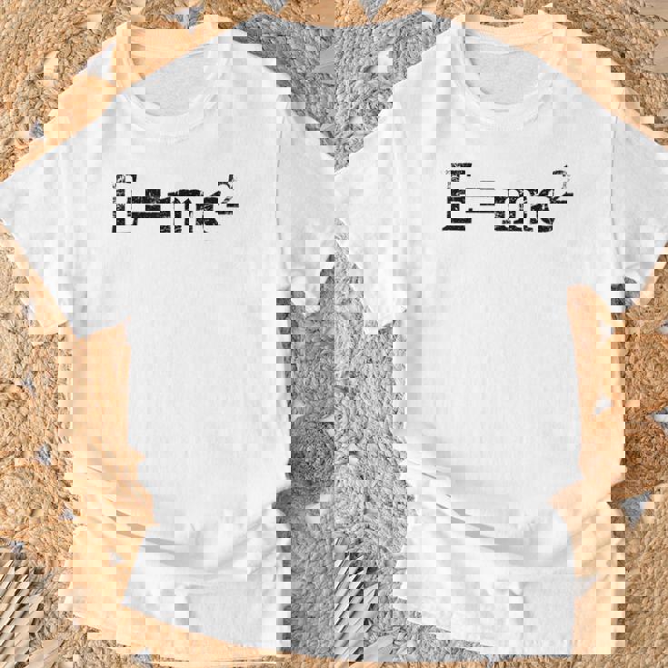 物理相対性理論e Mc2方程式の式 EMc2 Tシャツ 高齢者への贈り物