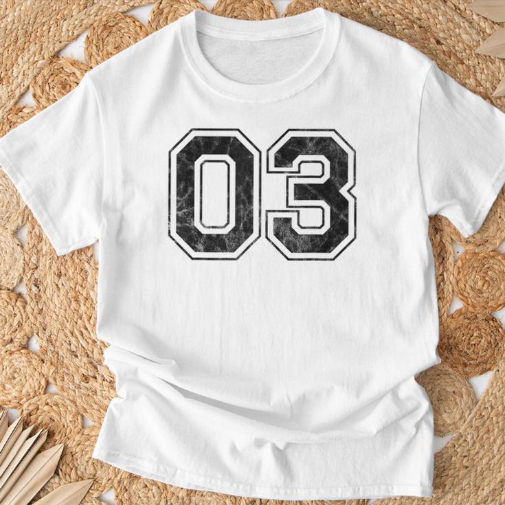 番号03 Tシャツ 高齢者への贈り物