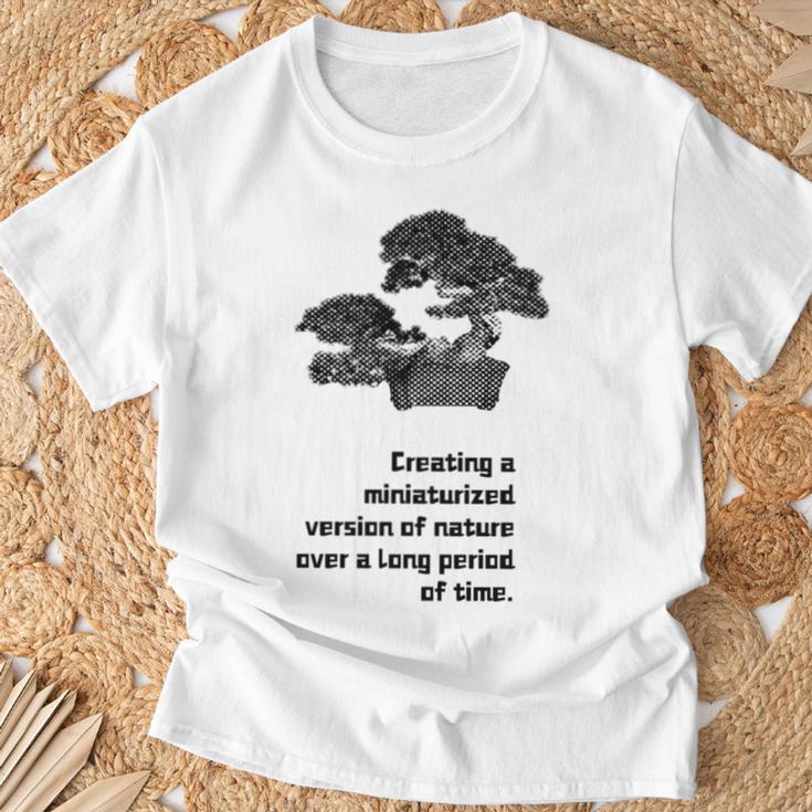 盆栽 松 園芸 庭いじり オーガニック 伝統 わびとさび 庭師 渋かっこいい 長袖tシャツ Tシャツ 高齢者への贈り物