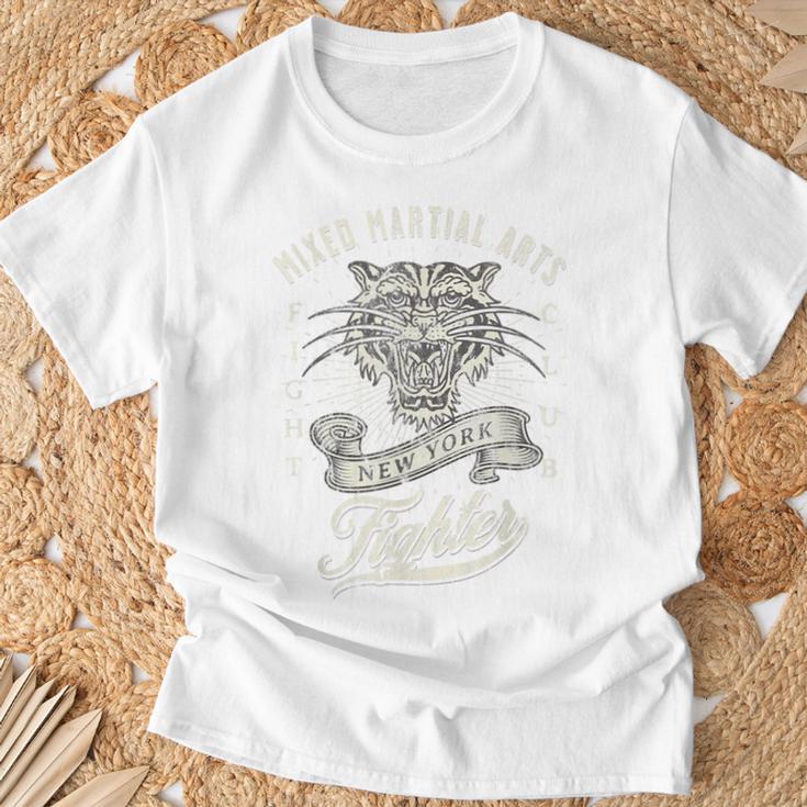 総合格闘技 タイガー ジム ヴィンテージ レトロ Tシャツ 高齢者への贈り物