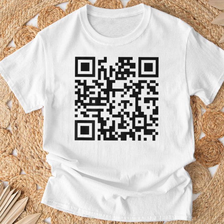 裏面面白いqr Fck You Code 中指言葉 Tシャツ 高齢者への贈り物
