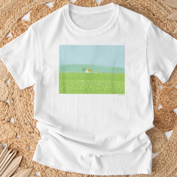 詩とメルヘン 葉祥明 穏やかな時 Tシャツ 高齢者への贈り物