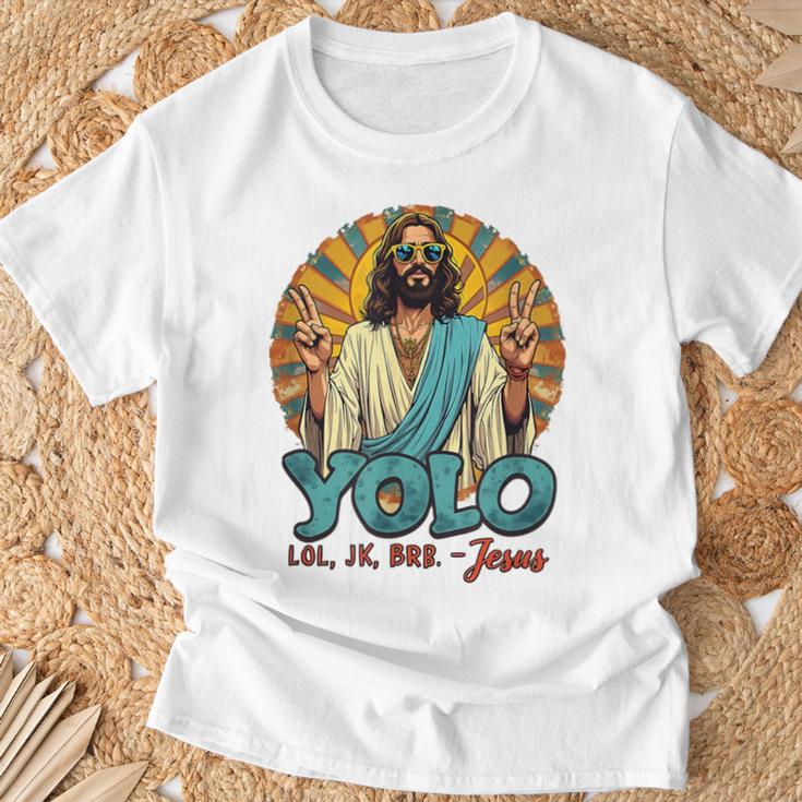 面白いキリスト復活祭の日イエス Tシャツ 高齢者への贈り物