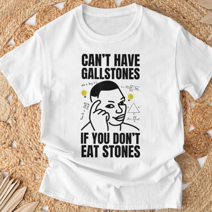 面白い胆石除去手術と胆石 Tシャツ 高齢者への贈り物