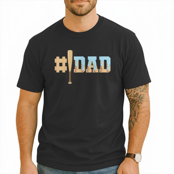 1 Dad Baseball Ice Cream Drip Fathers Day Baseball Daddy Men T-Shirt 1 Dad Baseball Ice Cream Drip Fathers Day Baseball Daddy Men T-Shirt