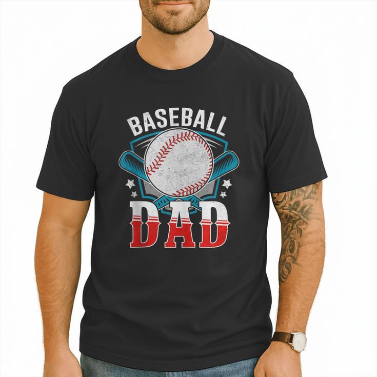 Baseball Dad Happy Fathers Day Dad Daddy Baseball Lover Men T-Shirt