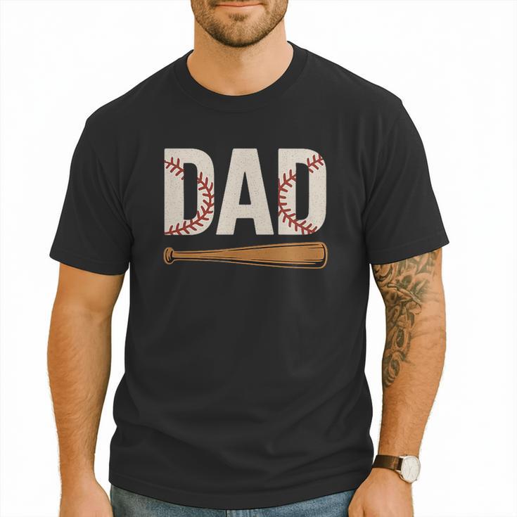 Baseball Dad Novelty Sports Love Fathers Day Men T-Shirt