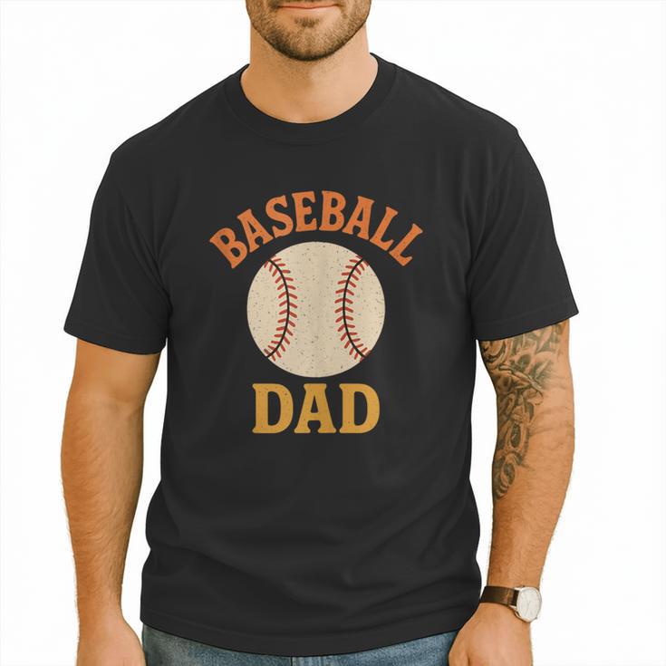 Baseball Dad Retro Vintage Father's Day Men T-Shirt