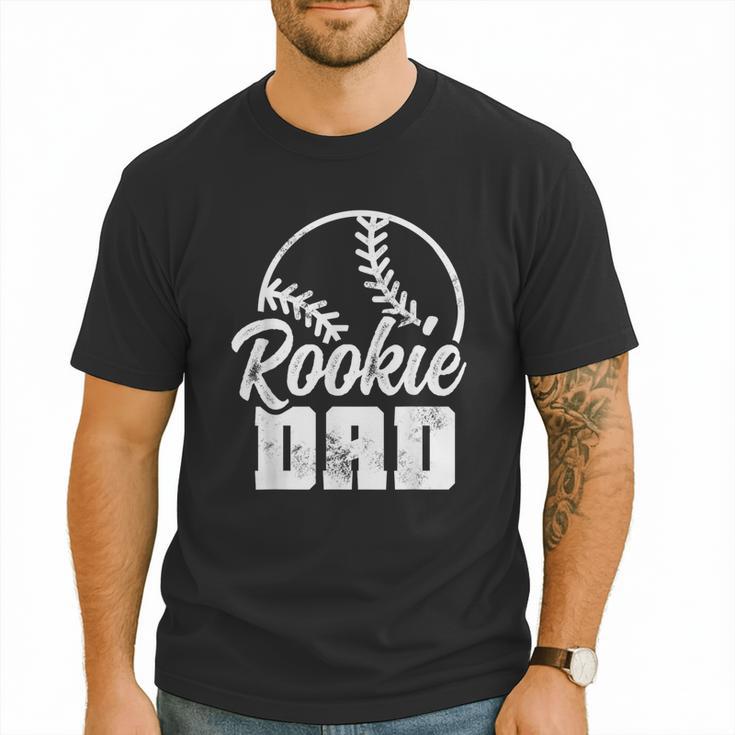 Baseball Dad Softball Game Rookie Dad Baseball Men T-Shirt