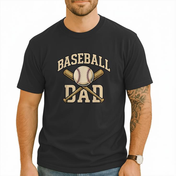 Baseball Dad Sports With Bats And Ball Graphic Men T-Shirt