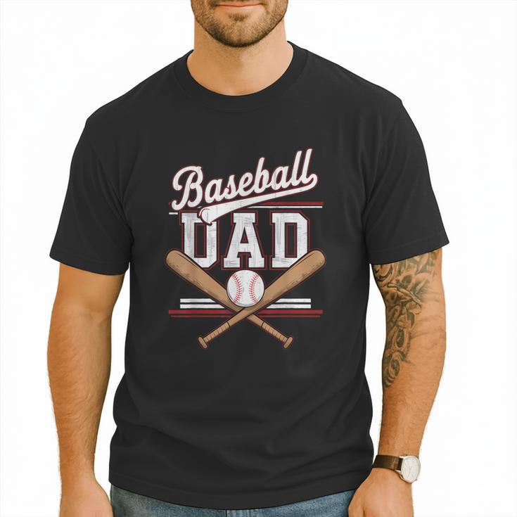 Baseball Dad Sports Lover Father's Day Father In Law Men T-Shirt