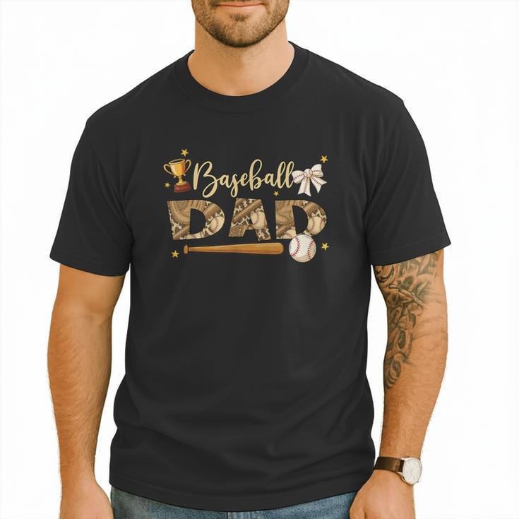 Baseball Dad Vintage Baseball Lover Men T-Shirt