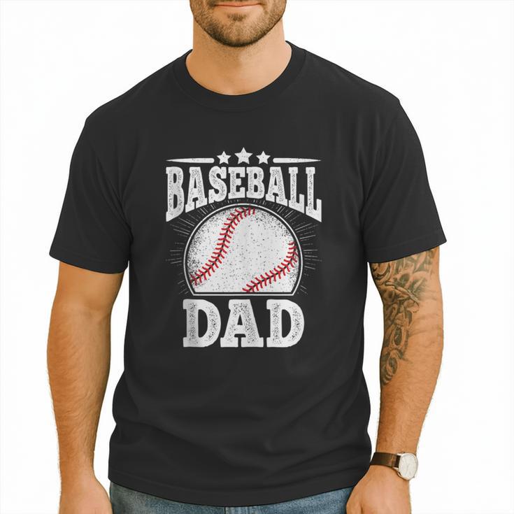 Baseball Dad Vintage Baseball Player Daddy Men Men T-Shirt