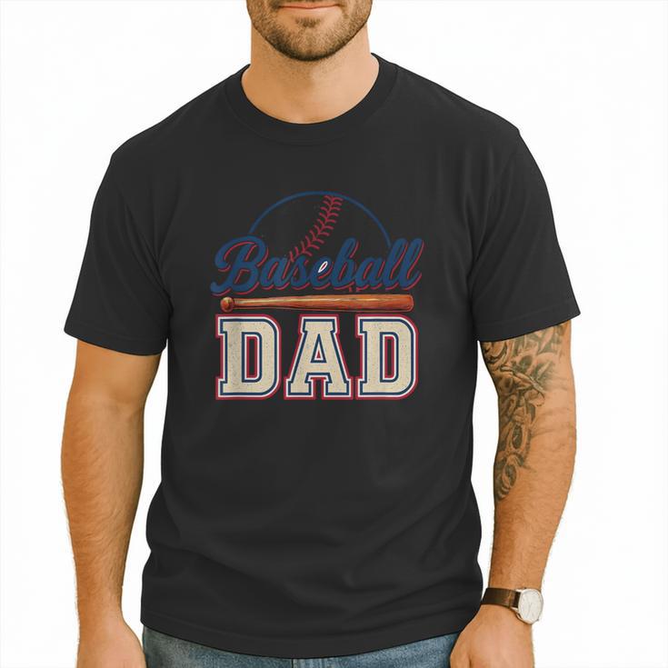 Baseball Dad Vintage Sports For Proud Fathers Men T-Shirt