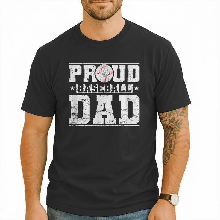 Proud Baseball Dad Sports Father Baseball Fan Men T-Shirt