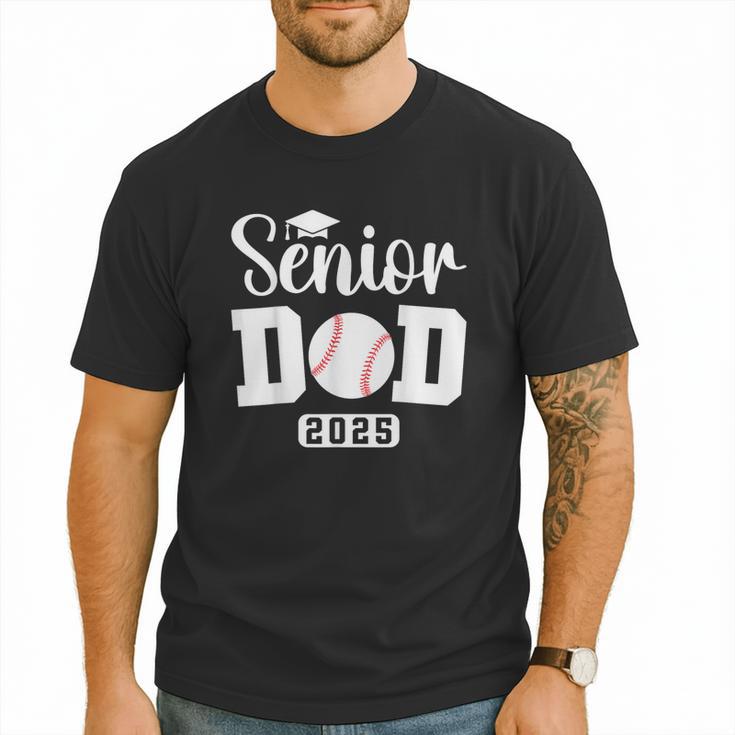 Senior Baseball Dad Class Of 2025 Senior Dad Graduation 2025 Men T-Shirt