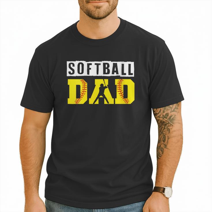 Softball Dad Like A Baseball Dad Definition Men T-Shirt