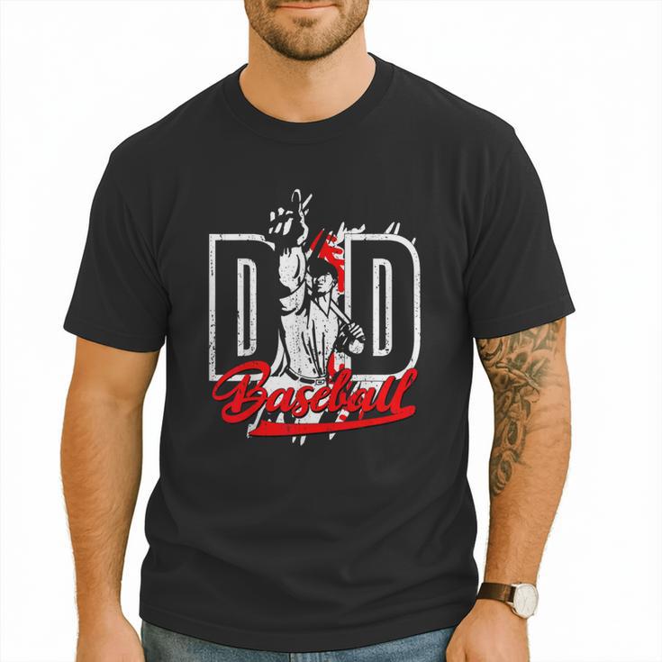 Vintage Baseball Dad Daddy Father's Day Clothing Men T-Shirt