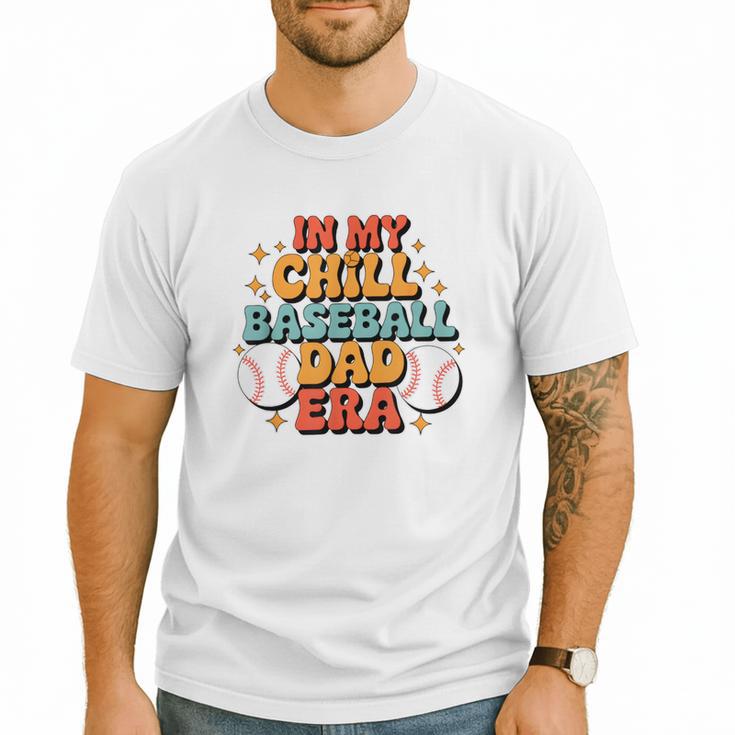 Baseball In My Chill Baseball Dad Era Retro Bright Vibes Men T-Shirt