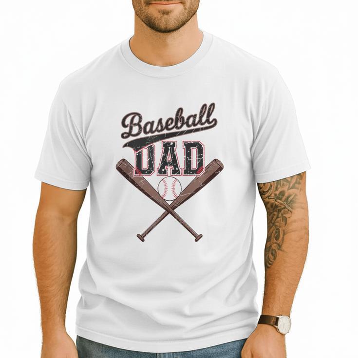 Baseball Dad Father's Day Baseball Daddy Game Day Toddlers Men T-Shirt Baseball Dad Father's Day Baseball Daddy Game Day Toddlers Men T-Shirt