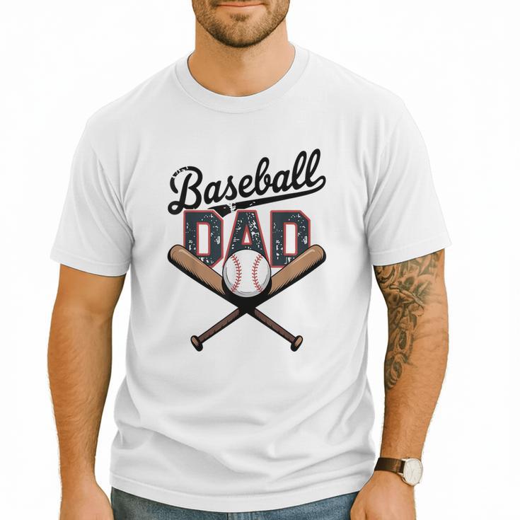 Baseball Dad For Father's Day Game Day Celebration Men T-Shirt