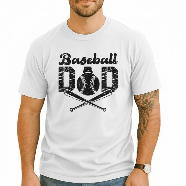 Baseball Dad Happy Fathers Day For Men Wife Daughter Son Men T-Shirt