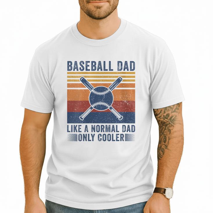Baseball Dad Like A Normal Dad Only Cooler Men T-Shirt