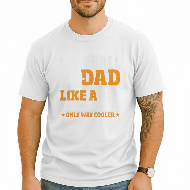 Baseball Dad Like a Regular Dad Only Way Cooler Premium Men T-Shirt