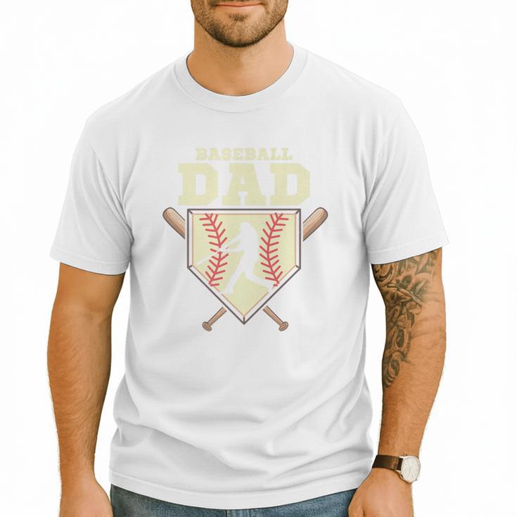 Baseball Dad Sport Fan Father Premium Men T-Shirt