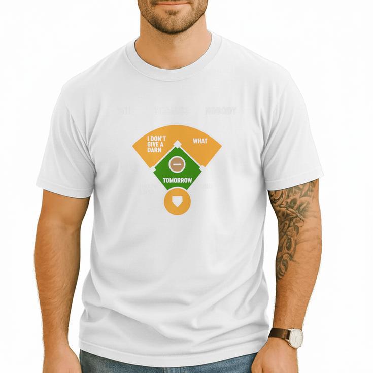 Baseball Father's Day Joke Vintage Baseball Dad Premium Men T-Shirt