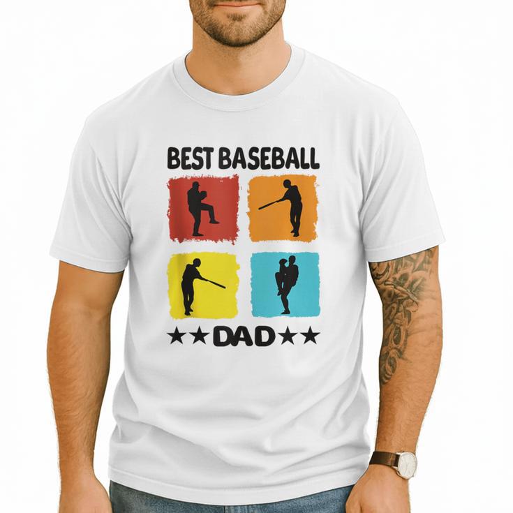 Best Baseball Dad Baseball Baseball Player Dad Saying Men T-Shirt