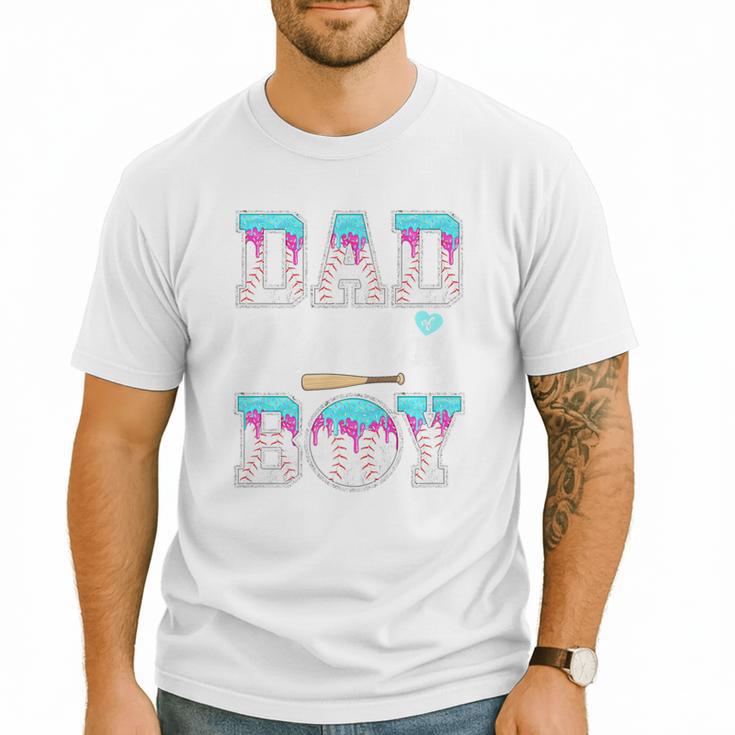 Ice Cream Baseball Dad Birthday Boy Drip Bat Sweet Baseball Premium Men T-Shirt