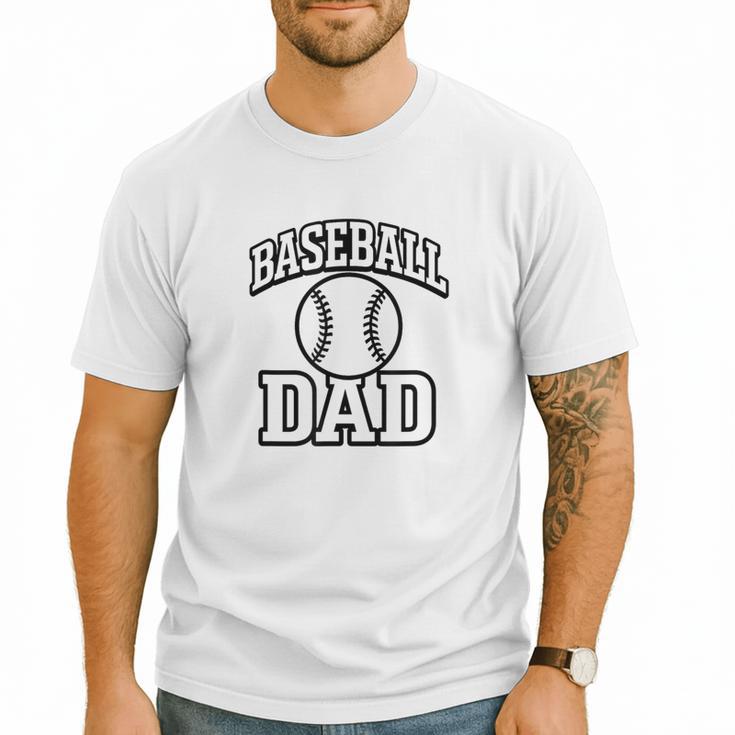 Minimalist Baseball Dad Men T-Shirt